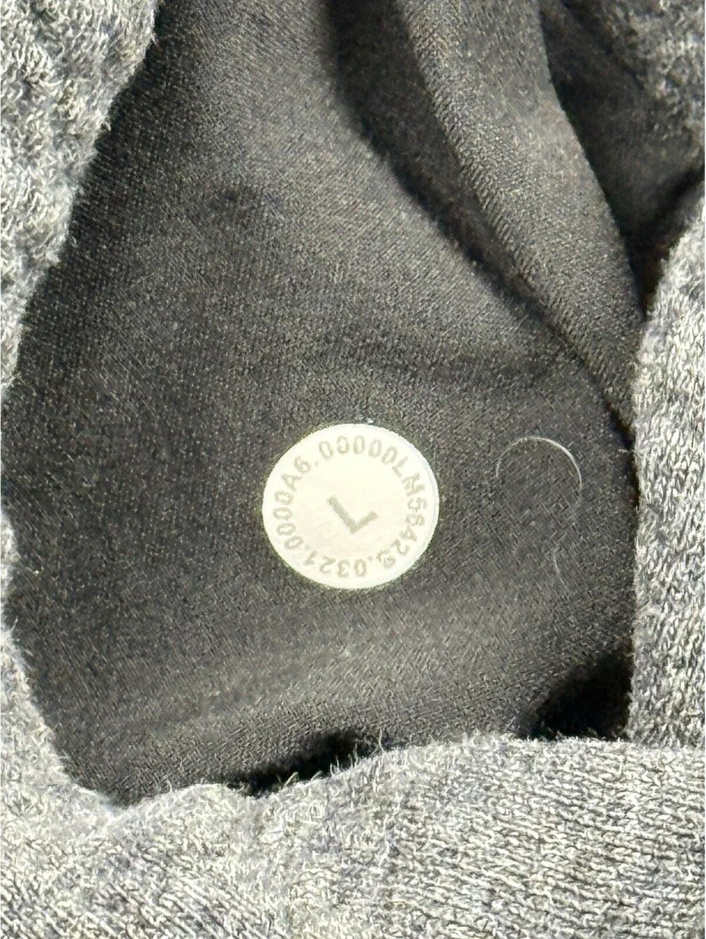 Lululemon At Ease Jogger Mens Large Charcoal Grey Black Textured Knit LM5642S